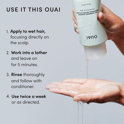 OUAI Anti Dandruff Shampoo – Thoughtful Birthday Gift for Her, Self-Care Ready to Gift, 10 Fl Oz