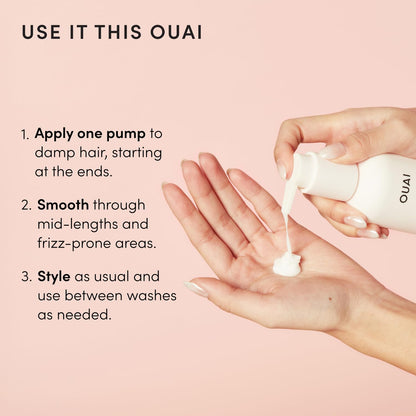 OUAI Anti Frizz Cream - Premium Hair Treatment for Master Bathroom Vanities and North Bondi Scent
