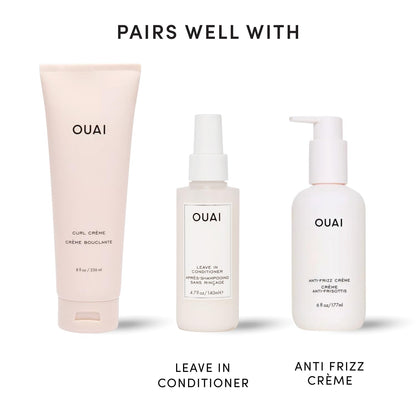 OUAI Curl Cream - Thoughtful Birthday Gift for Curly-Haired Friends, Silicone-Free Defining Cream 8 oz