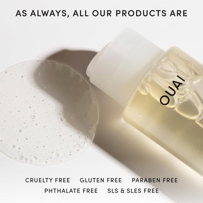 OUAI Fine Hair Shampoo - Clean-Label Volumizing Shampoo for the Uncluttered Bathroom, Sulfate-Free Essential Hair Wash