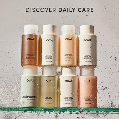 OUAI Fine Hair Shampoo - Clean-Label Volumizing Shampoo for the Uncluttered Bathroom, Sulfate-Free Essential Hair Wash