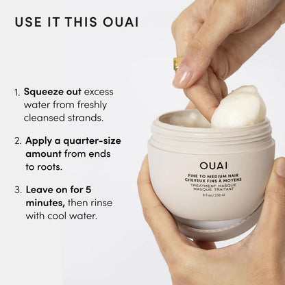 OUAI Fine Hair Treatment Mask - Thoughtful Birthday Gift for Women Who Love Elevated Hair Care