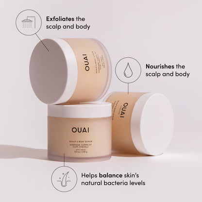 OUAI Travel Kit – Parisian-Inspired Luxury Hair Ritual, 4-Piece Curated Set for the Elevated Vanity Counter