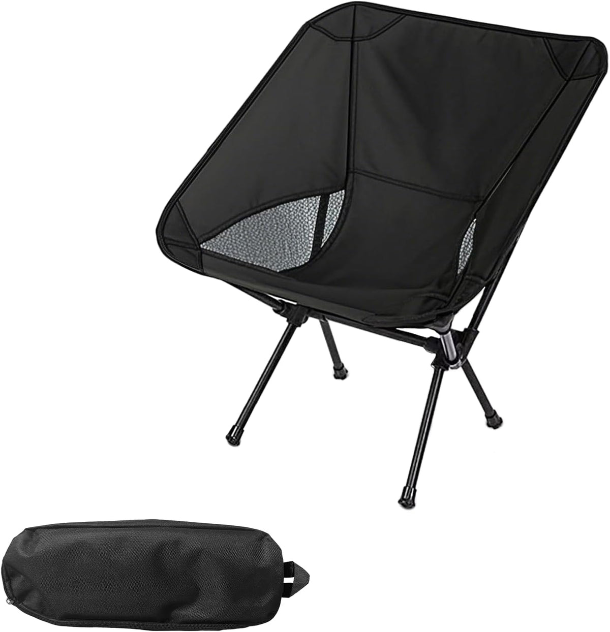 oxford fabric seat with alloy steel frame for durable load-bearing support (up to 220 lbs)