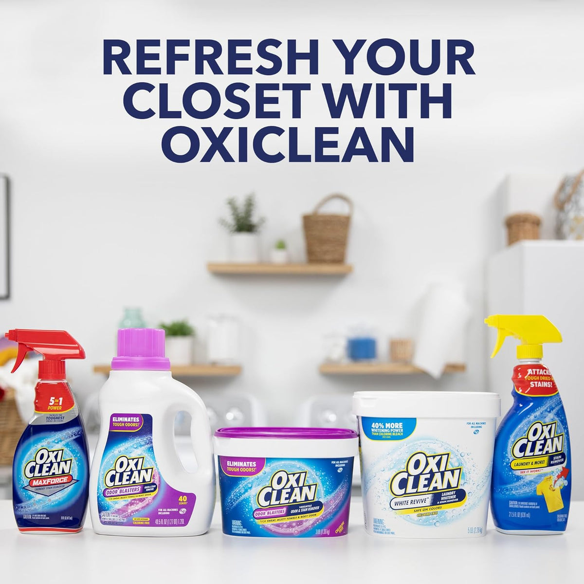 OxiClean Odor Blasters Sensitive-Skin Stain Remover Powder – Oxygen-Based Odor Eliminator for Clean Sheets, Robes, and Bath Time Comfort