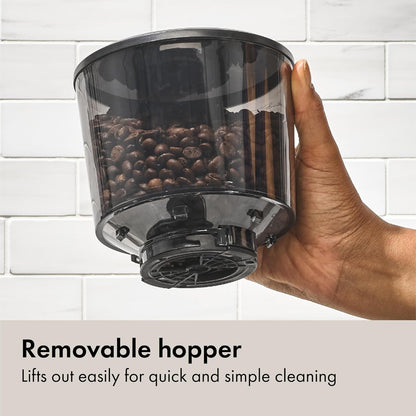OXO Brew Conical Burr Coffee Grinder – Under-Cabinet Compact Mill in Matte Black