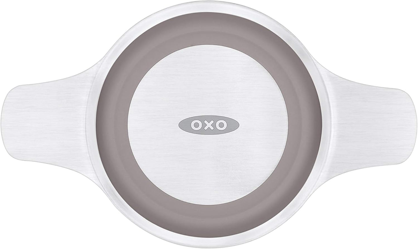OXO Brew Tea Infuser Basket – Clean-Lined Loose Leaf Steeper for Uncluttered Kitchen Counters