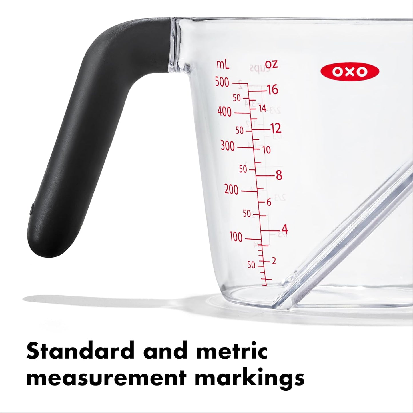 OXO Good Grips 2 Cup Angled Measuring Cup – Precision Baking Tool for Home Cooking Stations