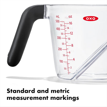 OXO Good Grips 2 Cup Angled Measuring Cup – Precision Baking Tool for Home Cooking Stations