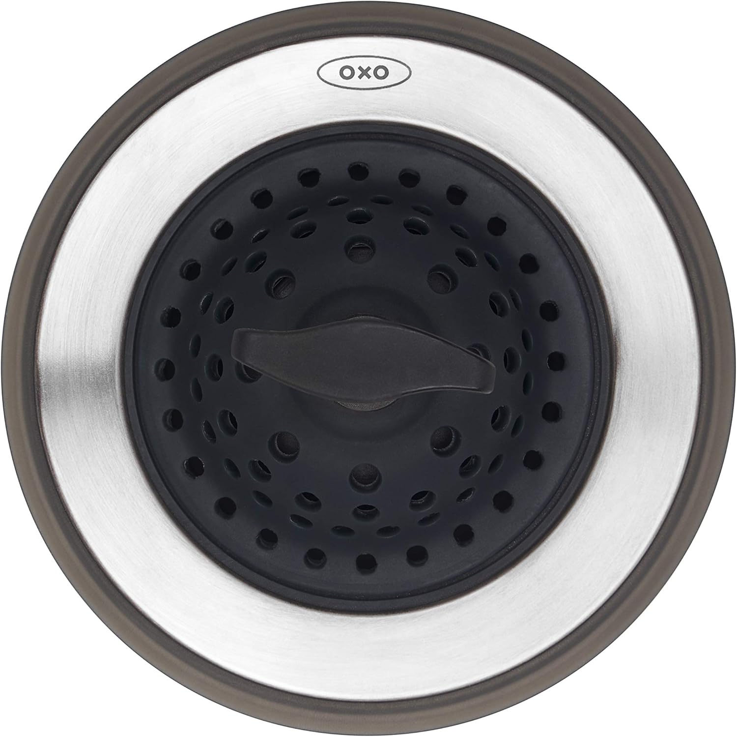 OXO Good Grips 2-in-1 Sink Strainer Stopper – Minimalist Kitchen Sink Accessory for Clean, Uncluttered Countertops