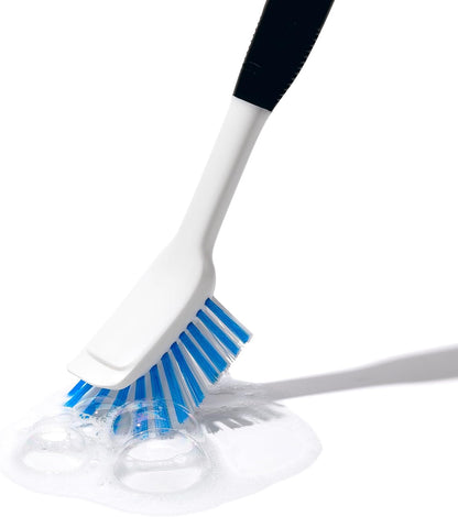 OXO Good Grips Dish Brush – Caregiver-Friendly Kitchen Sink Tool with Non-Slip Wet Grip, Gentle Nylon Bristles for Delicate Pans