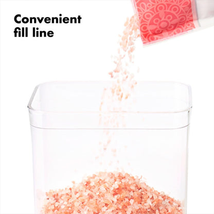 OXO Good Grips Pop Container 4.4 Qt – Matte Black Airtight Canister for Styled Open Shelving