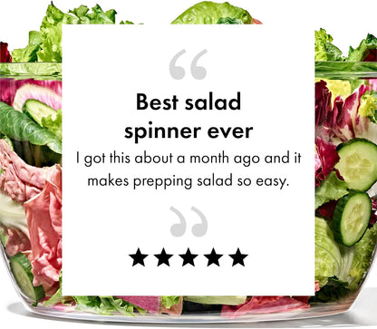 OXO Good Grips Salad Spinner | Thoughtful Housewarming Gift for New Homeowners | Family-Size 6.22 Quart
