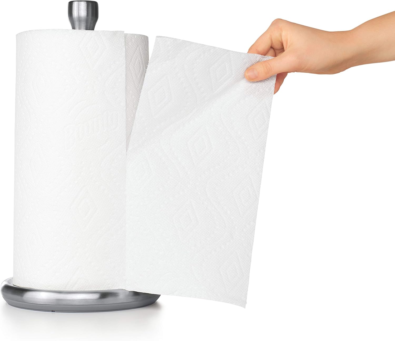 OXO Good Grips Steady Paper Towel Holder – One-Handed Cleanup for Busy Home Cooks