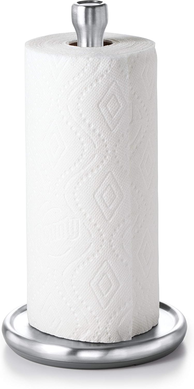OXO Good Grips Steady Paper Towel Holder – One-Handed Cleanup for Busy Home Cooks