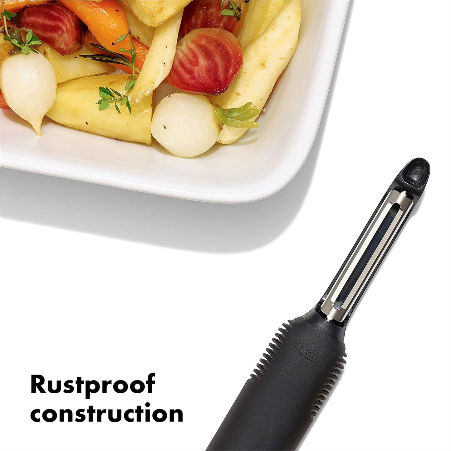 OXO Good Grips Swivel Peeler – Thoughtful Housewarming Gift for New Homeowners, Effortless Vegetable Prep