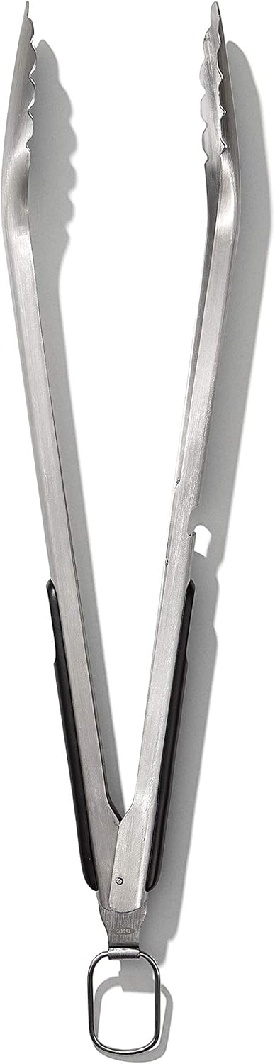 OXO Outdoor Grilling Turner and Tongs Set – All-in-One BBQ Tool Duo to Speed Up Weekend Cookouts