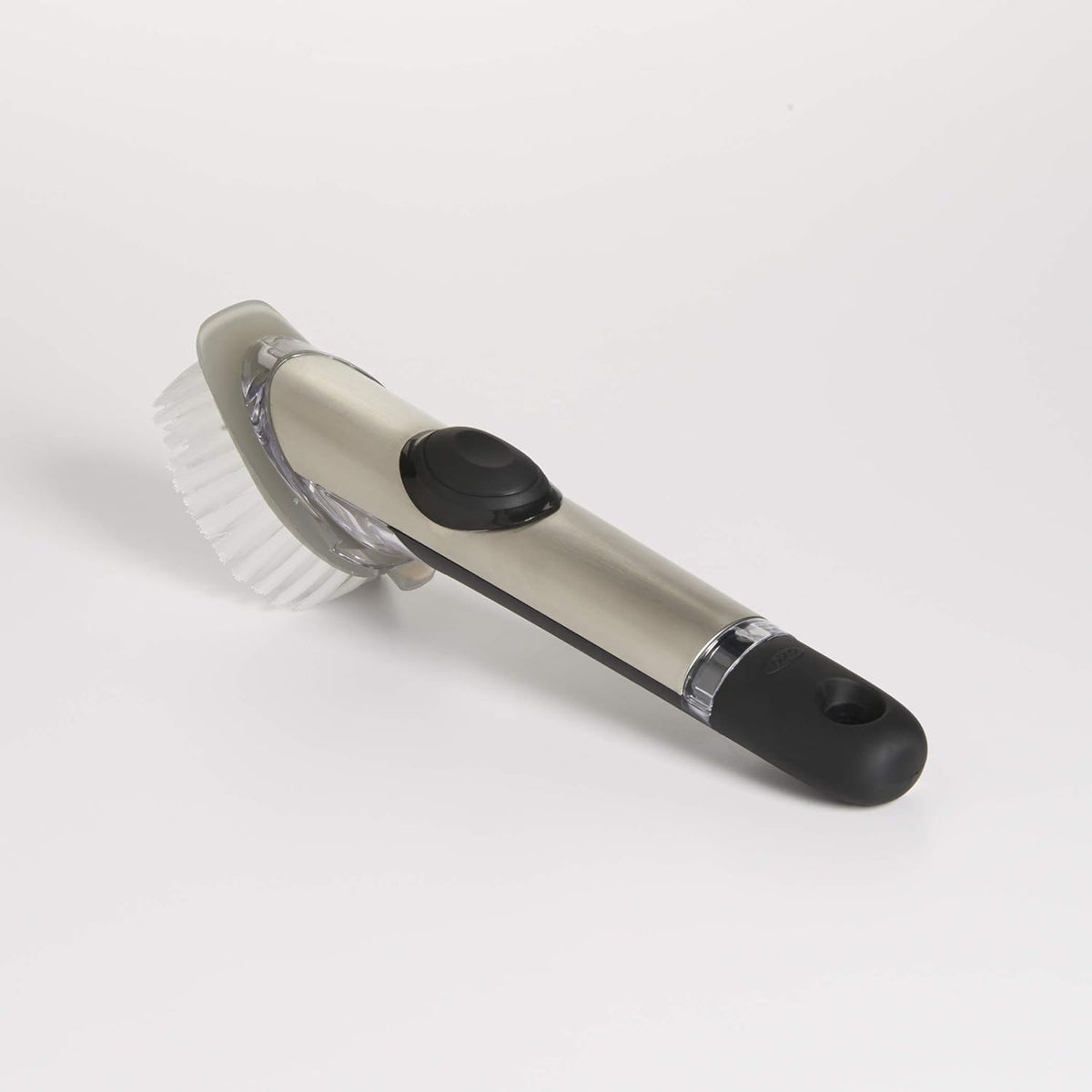 OXO Steel Soap Dispensing Dish Brush – Daily Kitchen Sink Hand-Wash Tool for Efficient Plate and Bowl Cleaning