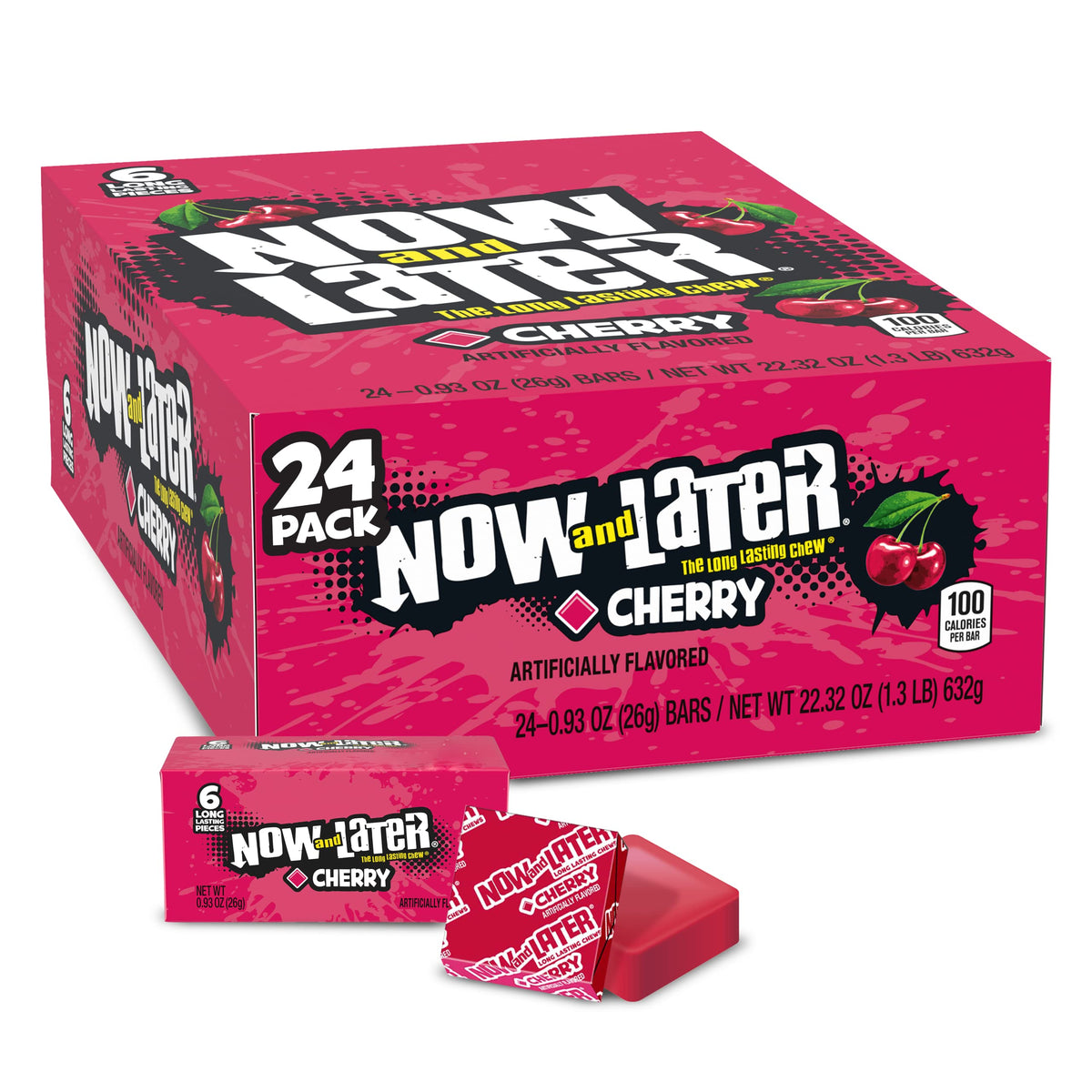 pack of 24 boxes, each containing 6 individually wrapped pieces (144 total chews)