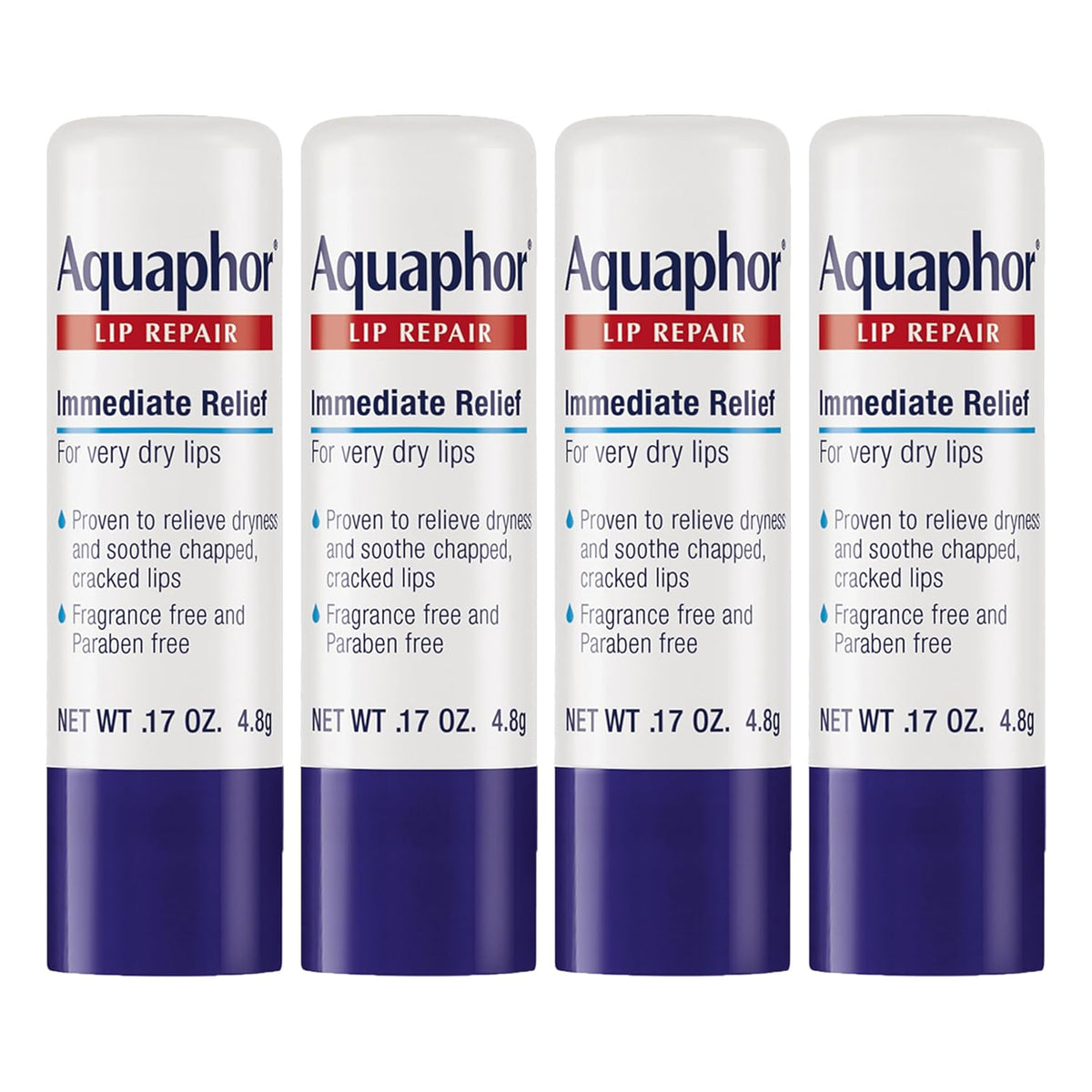 pack of four 0.17 oz portable stick balms