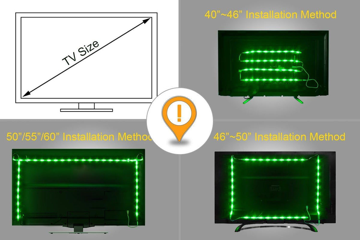 PANGTON VILLA LED Bias Light – Effortless Tool-Free TV Accent for Uncluttered Living Spaces