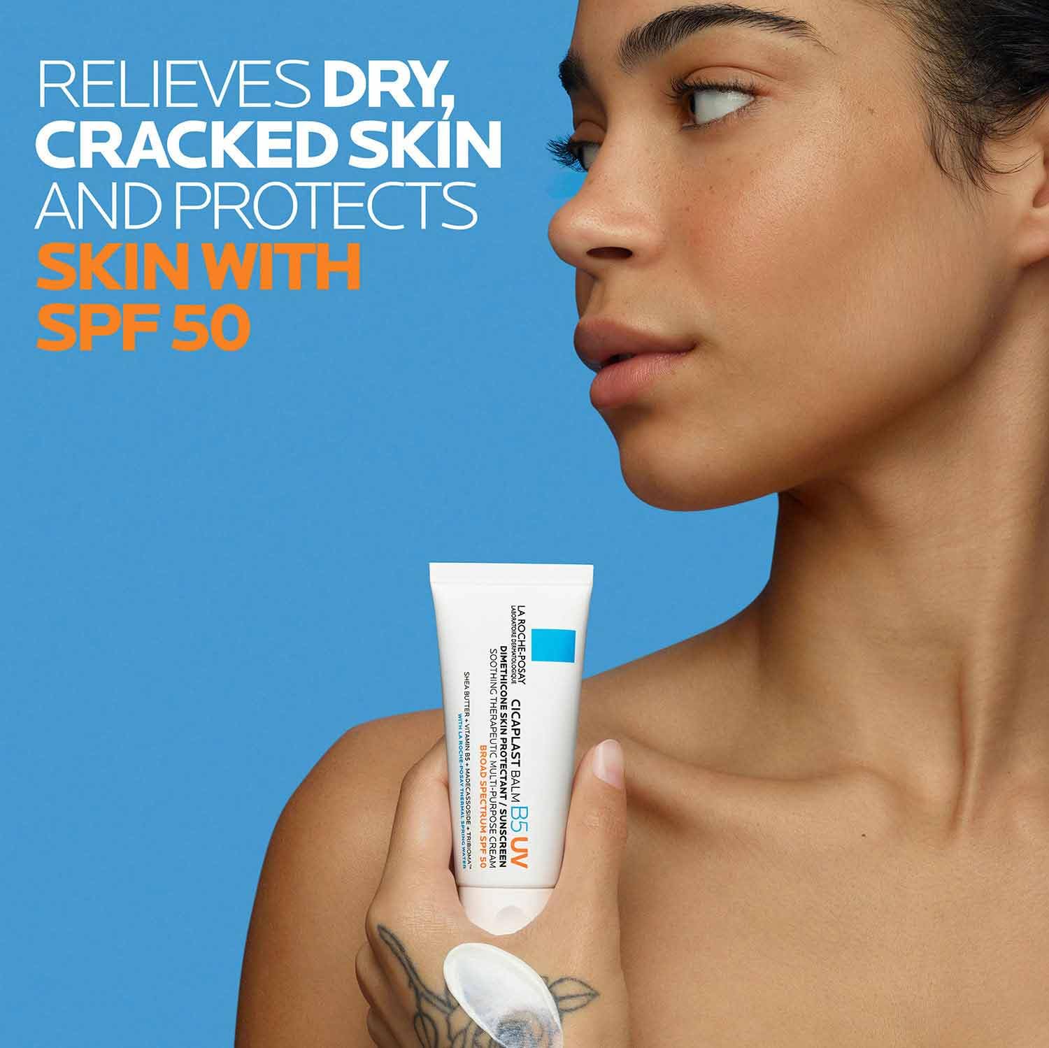 panthenol (vitamin b5) to soothe and moisturize stressed skin