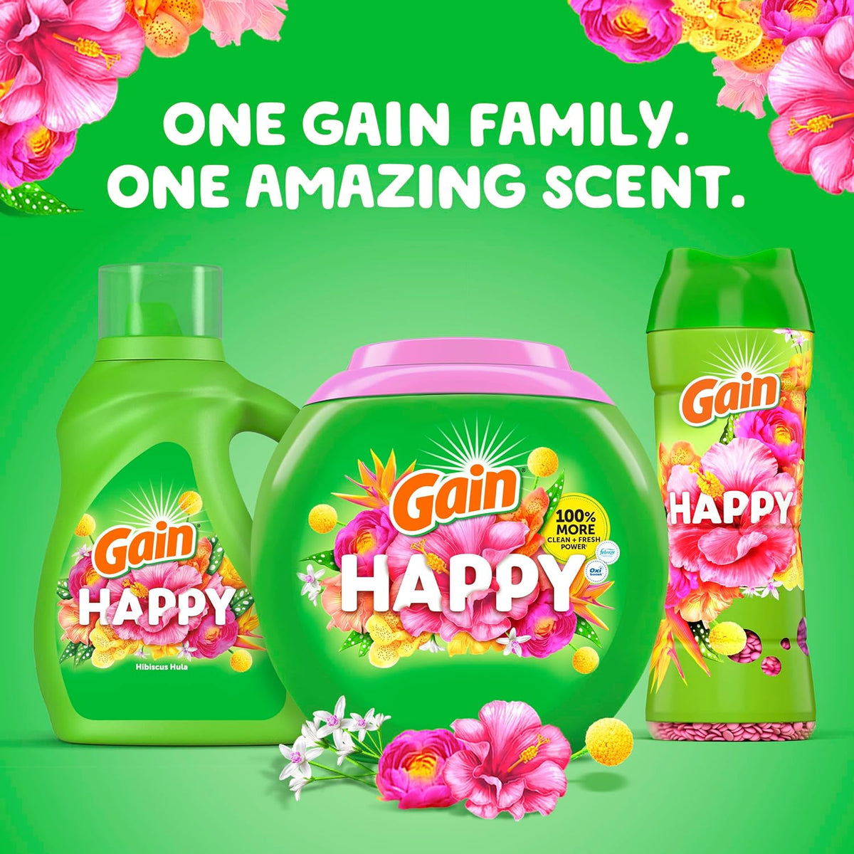 part of gain scent collection including 'happy' and 'relax' scent profiles