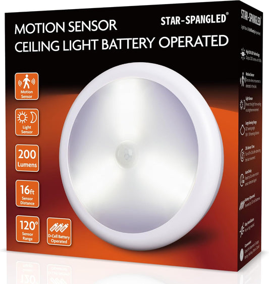 passive infrared motion sensor with 120° detection angle and 16 ft range