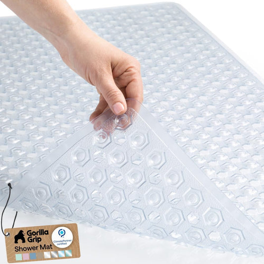 patented design with hundreds of suction cups for secure tub adhesion