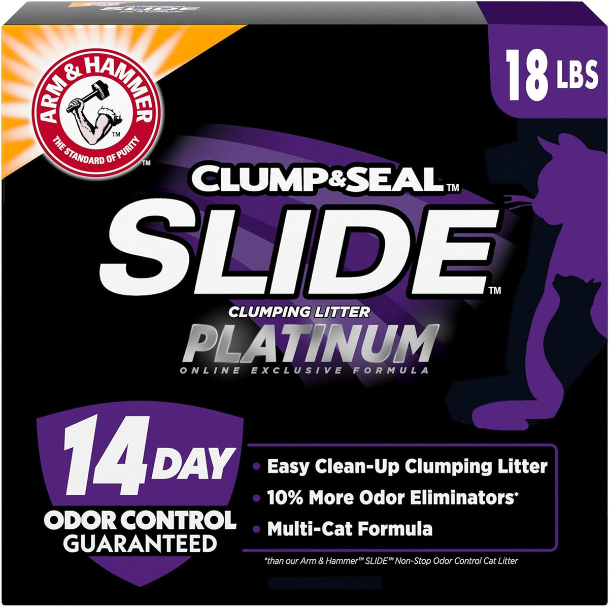 patented ez clean technology with non-stick formula that releases litter cleanly from the box