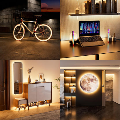 PAUTIX USB COB LED Strip – Dotless 1200lm Ribbon for Cozy Bedroom Ambiance, Wine Displays, and Curio Cabinet Glow