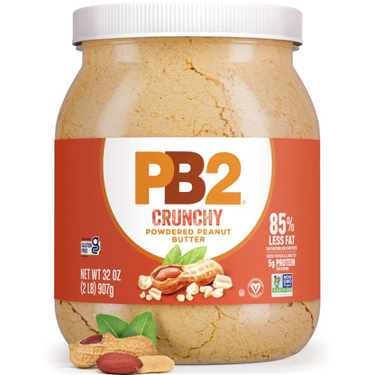 PB2 Crunchy Powdered Peanut Butter - Peanut Butter Powder with Small Crunchy Peanut Pieces