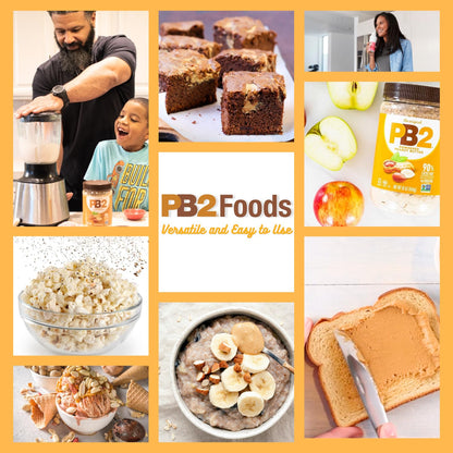 PB2 Powdered Chocolate Peanut Butter with Cocoa – Lightweight Camping Jar for Trail and Travel Pantry