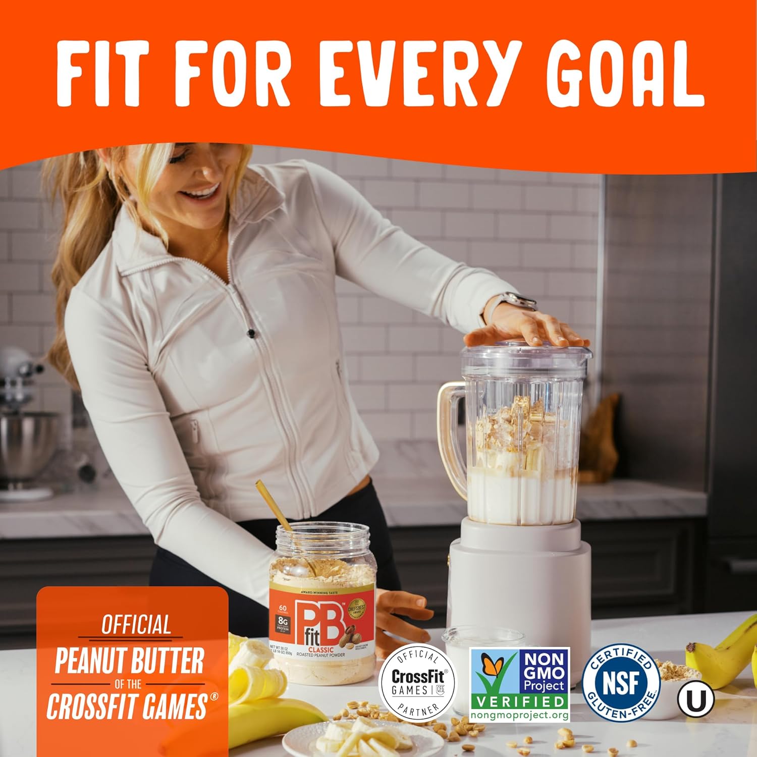 PBfit Classic PB Powder – Fast-Mixing Baking Staple for Efficient Meal Prep and Protein-Packed Pancakes