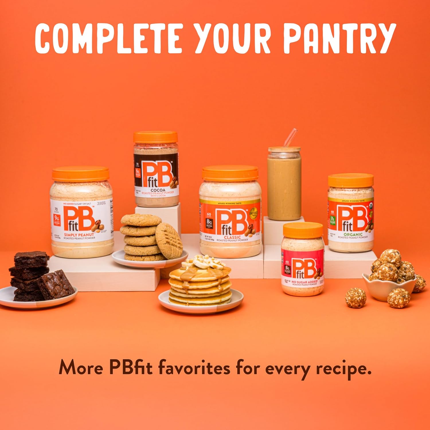 PBfit Classic PB Powder – Fast-Mixing Baking Staple for Efficient Meal Prep and Protein-Packed Pancakes