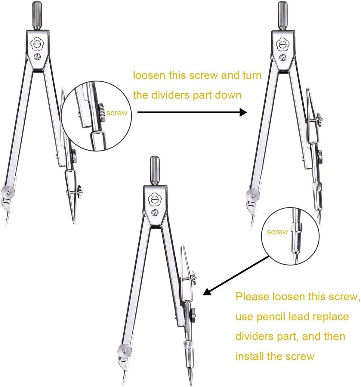 pencil lead refills and clear plastic storage case included
