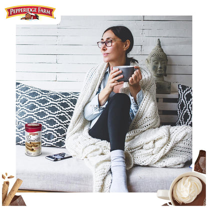 Pepperidge Farm Pirouette Wafers - Decorative Tin Treat That Doubles as Stylish Kitchen Counter Storage