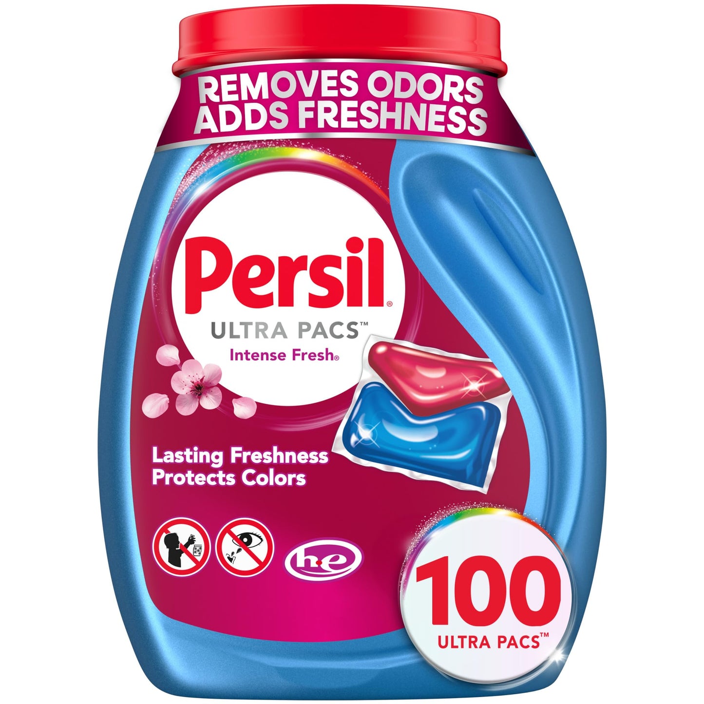 Persil Ultra Pacs Intense Fresh Laundry Detergent – Premium Everyday Clean for Upscale Family Laundry Room, Fabric-Protecting 100 Count