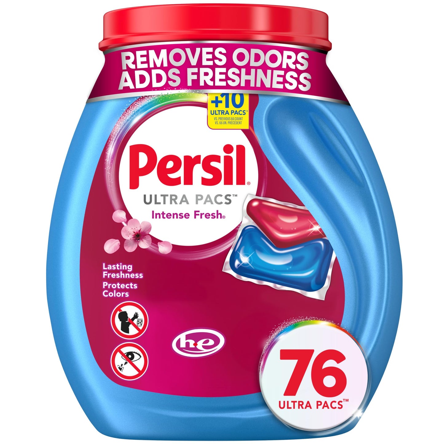 Persil Ultra Pacs Intense Fresh Laundry Detergent – Premium Everyday Clean for Upscale Family Laundry Room, Fabric-Protecting 100 Count