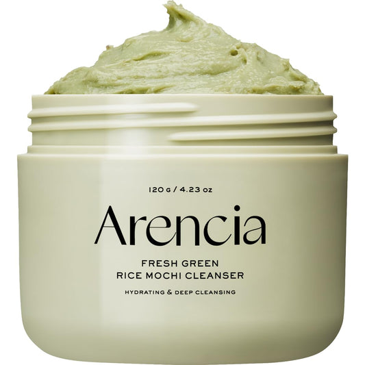 physical rice-mochi exfoliant texture for sebum and blackhead removal without microplastic beads