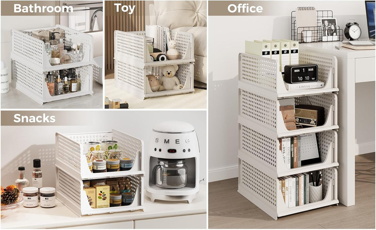 Pinkpum Plastic Closet Organizer – Office-Ready Sorting System for Remote Workers and Students
