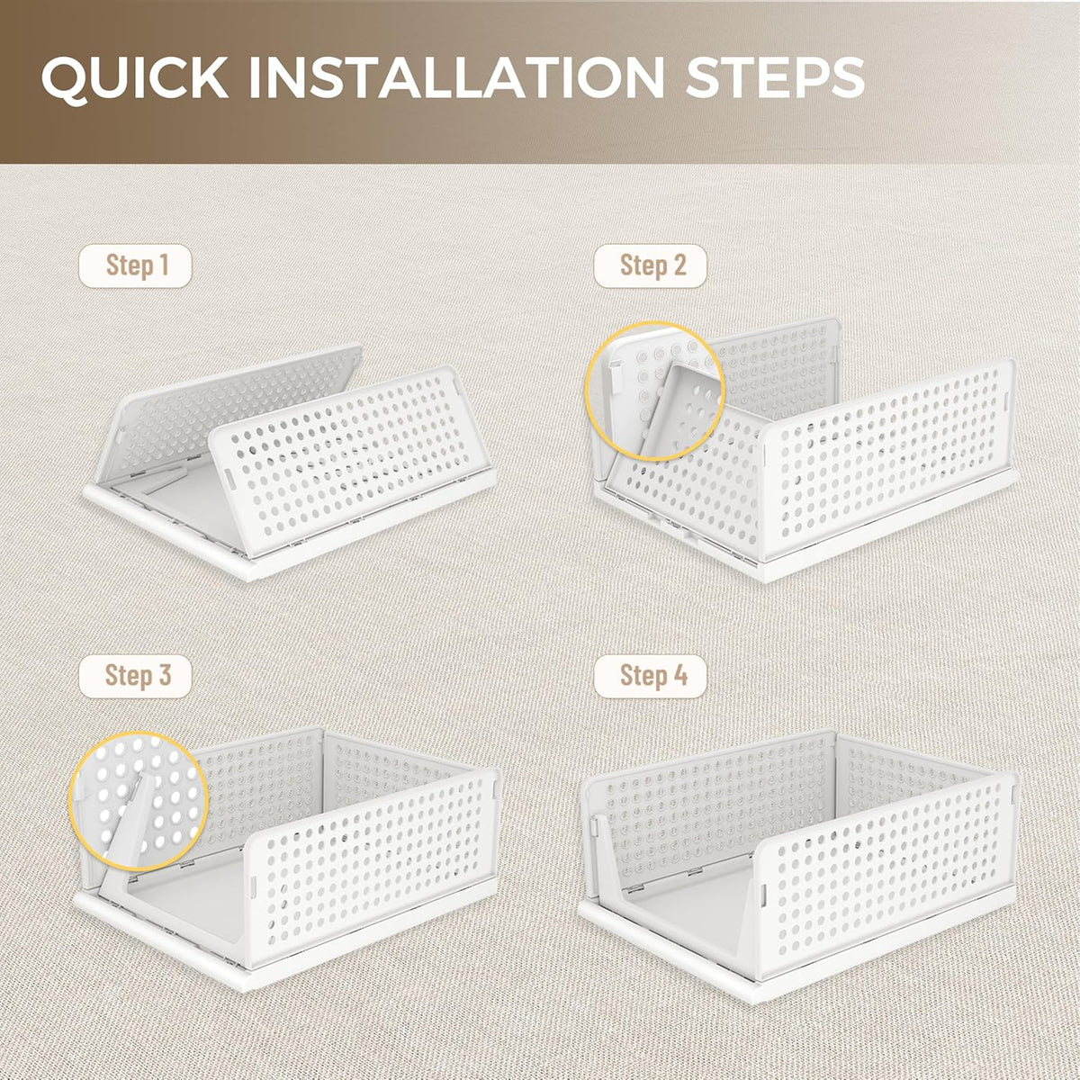 Pinkpum Plastic Closet Organizer – Office-Ready Sorting System for Remote Workers and Students