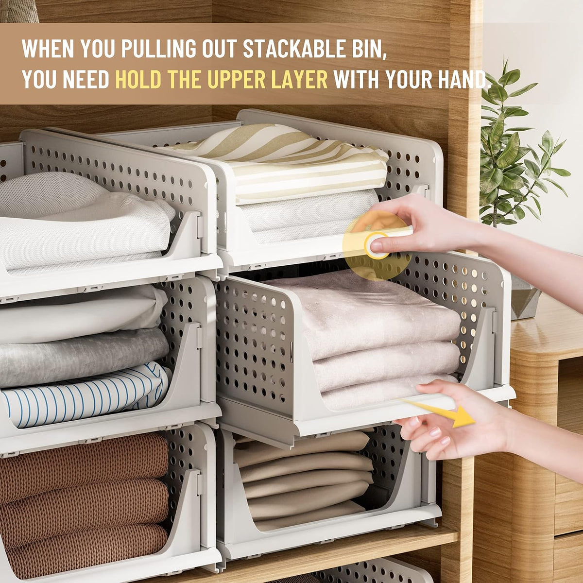 Pinkpum Plastic Closet Organizer – Office-Ready Sorting System for Remote Workers and Students