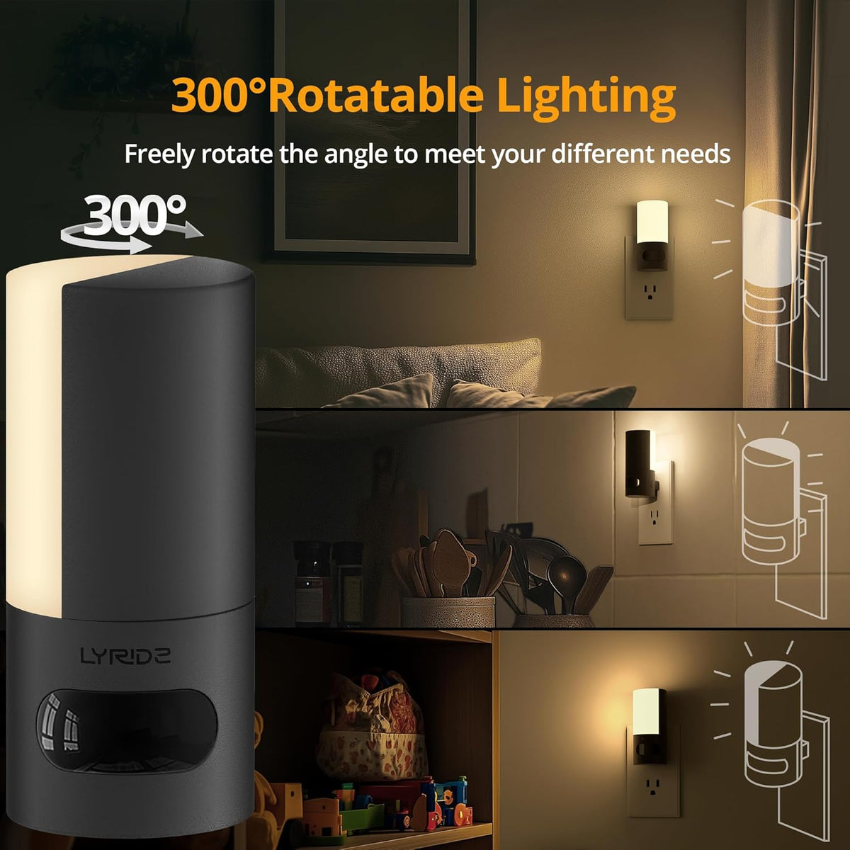 pir motion sensor with 16ft range and 130° detection angle