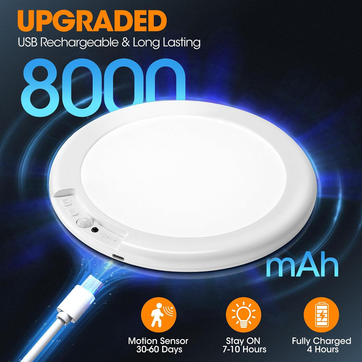 pir motion sensor with 9-16 ft detection range and 20-second auto shutoff