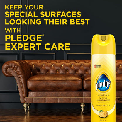 Pledge CFC-Free Lemon Polish – Family-Safe Surface Care for Homes with Kids and Pets