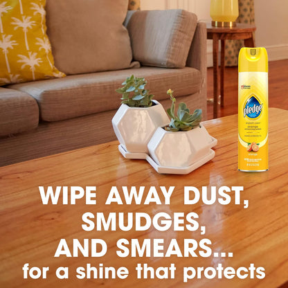 Pledge Enhancing Polish – Wood & Furniture Spray for Living Room Aesthetic, Orange Scent 9.7oz