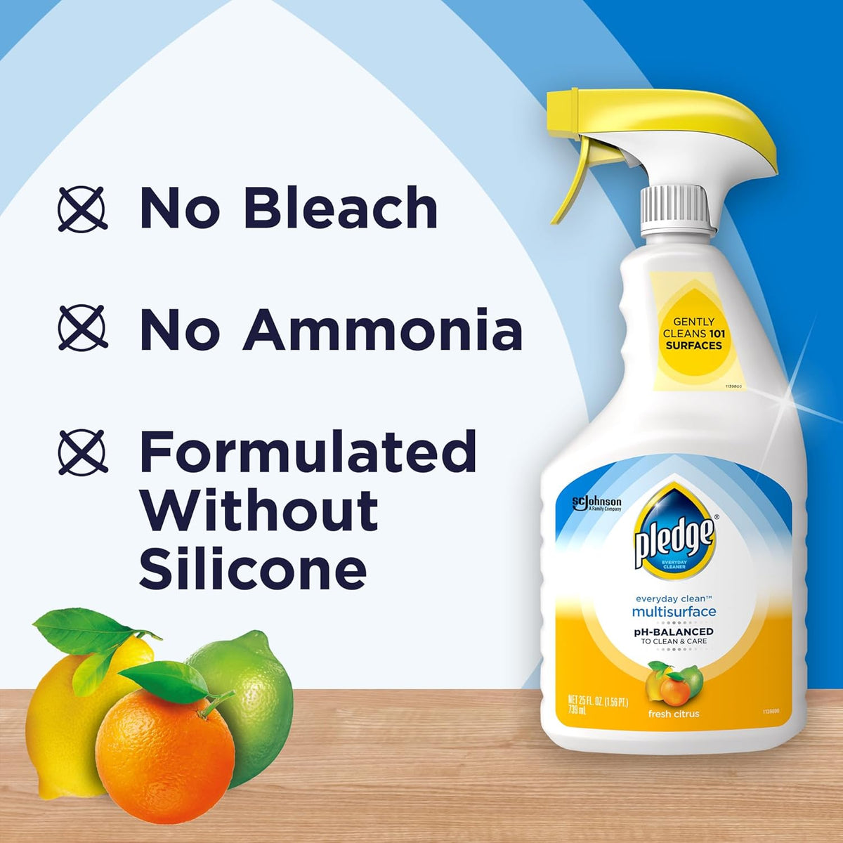 Pledge pH-Balanced Multisurface Cleaner – Family-Safe pH-Balanced Formula for Kid and Pet Spaces
