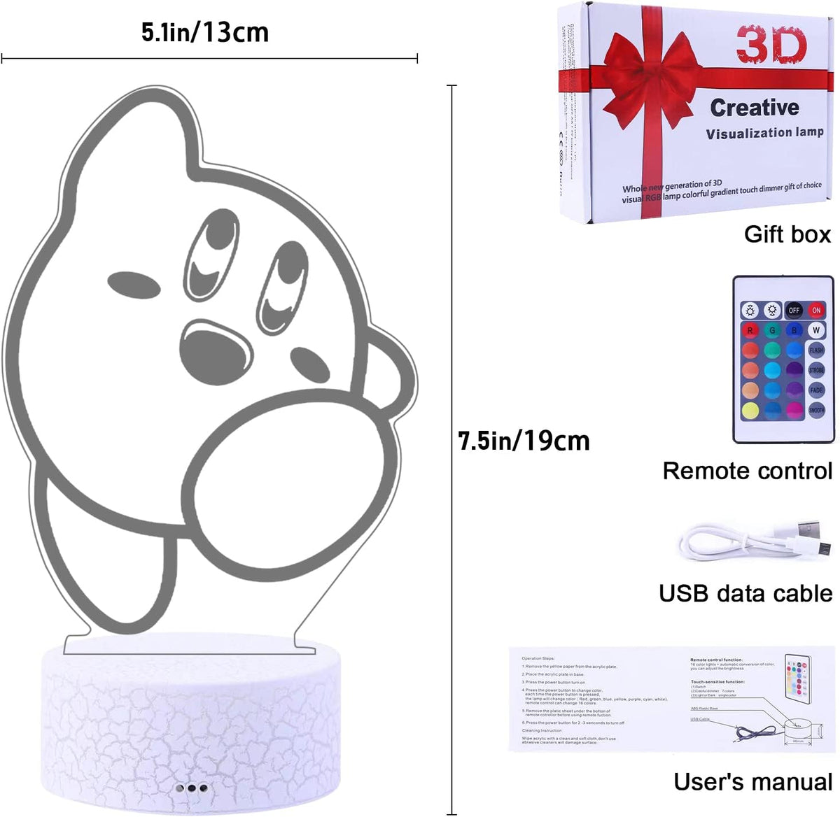 polished plastic base with retro dome shape and clear shade