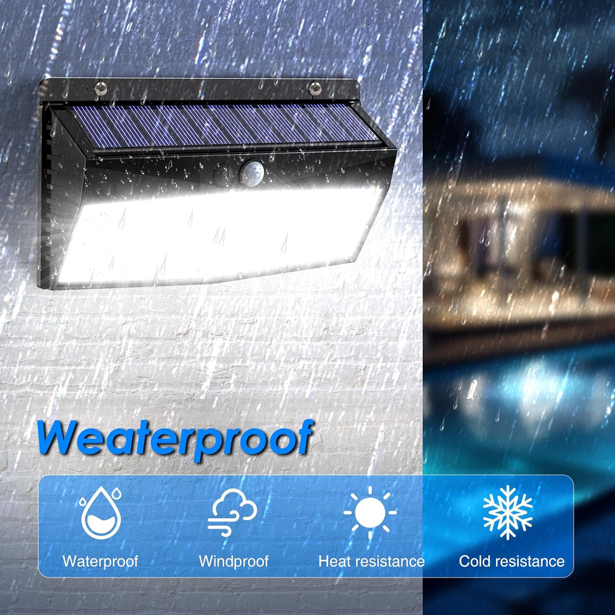 Portable Solar Lights for Camping, Patio & Backyard – 368 LED Motion Sensor Outdoor Light